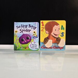 Count and Clap with Curious George / The Itsy Bitsy Spider 2 Board Books